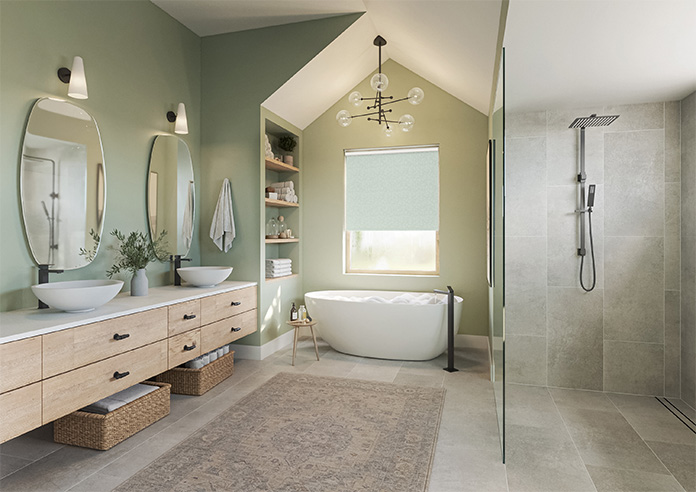 Ophelia, Pale Green - Twist&Fit Roller Blind - Image 7